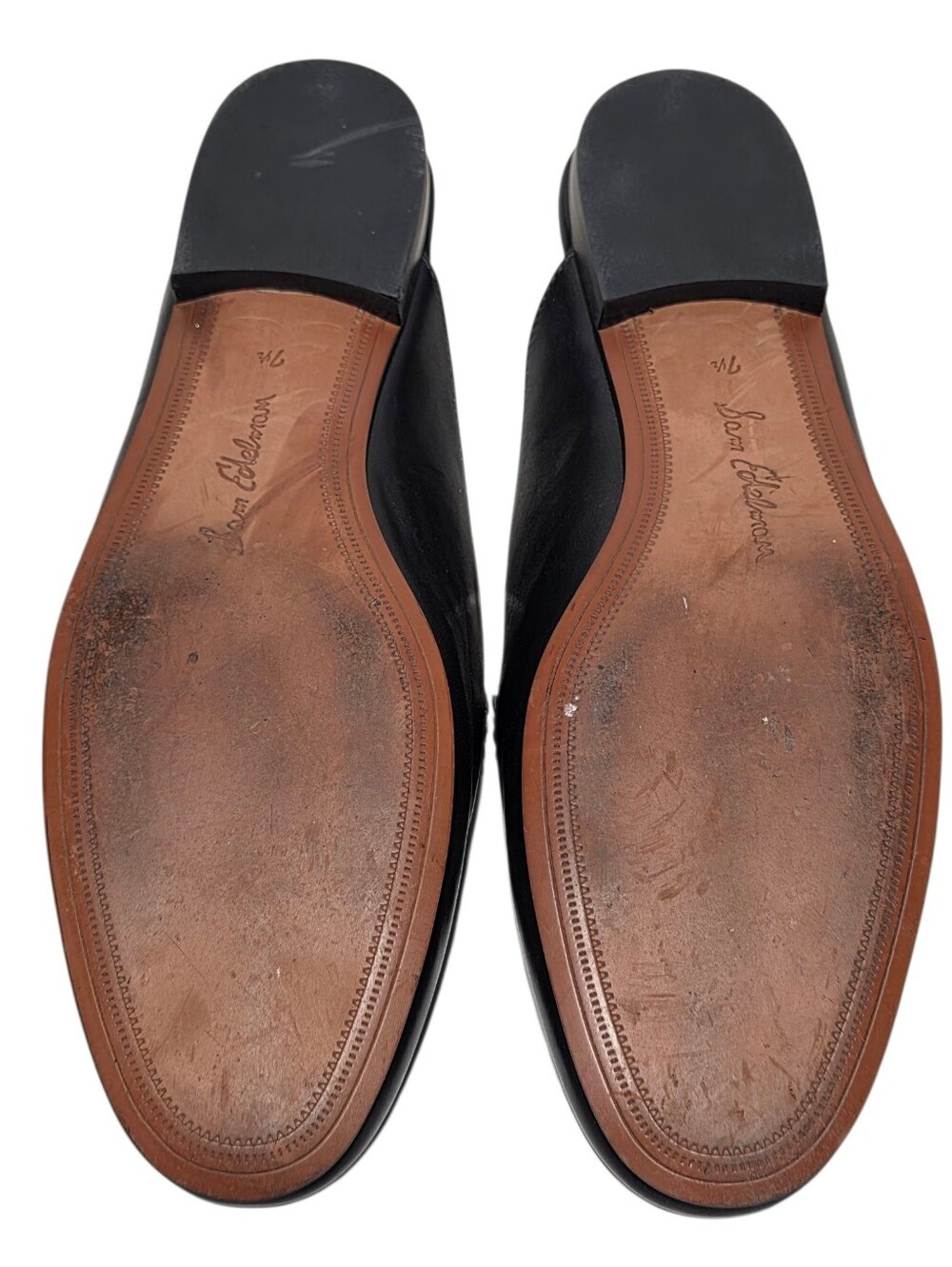 EUC SAM EDELMAN LINNIE BIT LEATHER MULE LOAFER SZ 7.5 - Picture 12 of 16